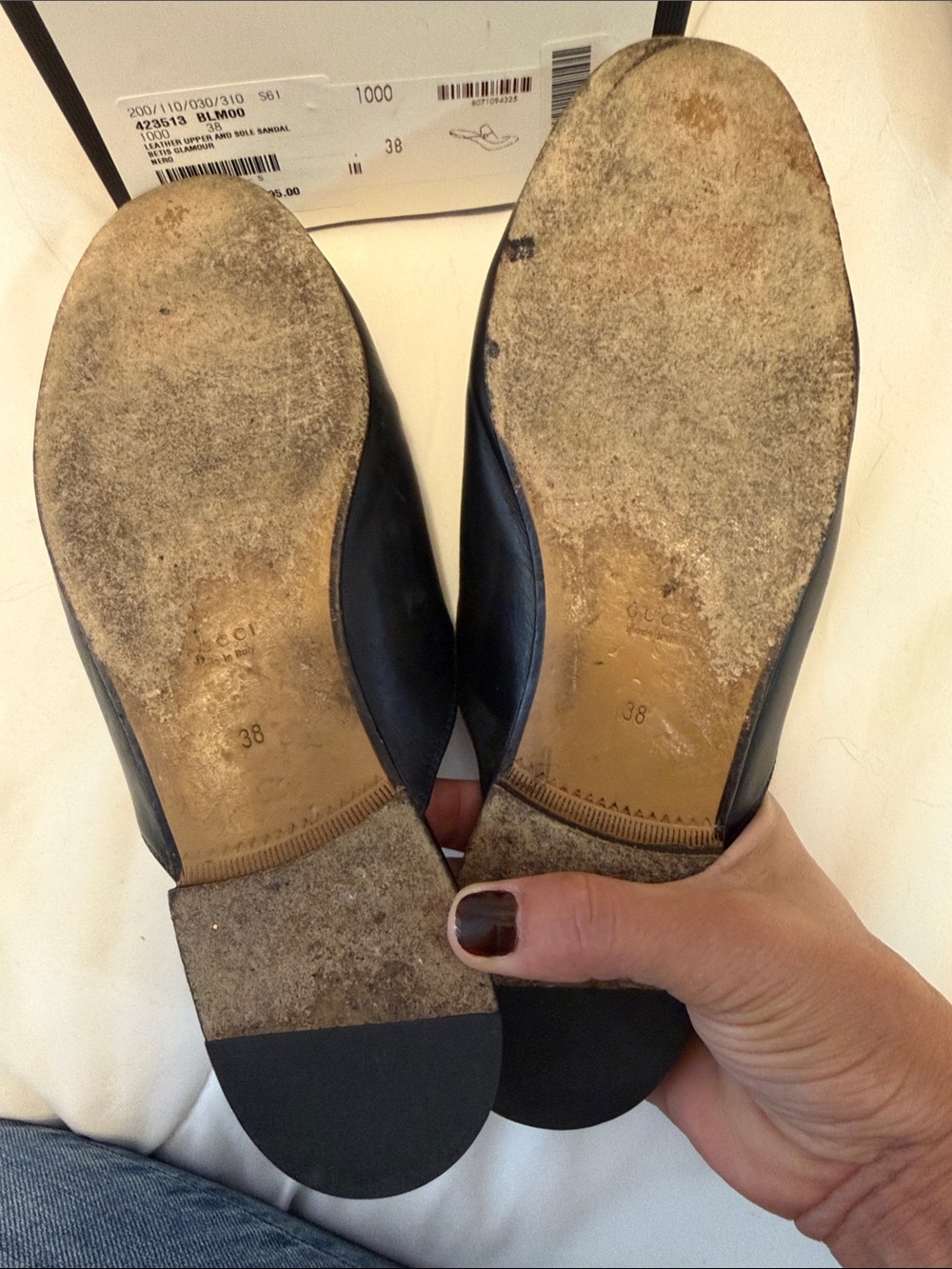 Gucci Black Leather Horsebit Backless Mules - Picture 5 of 7